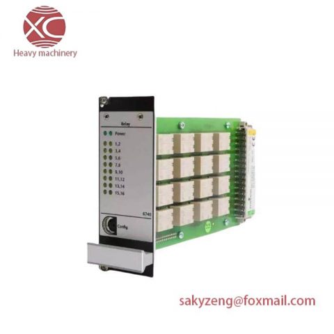 Emerson A6740-10: 16-Channel Output Relay Module, for Industrial Automation Systems