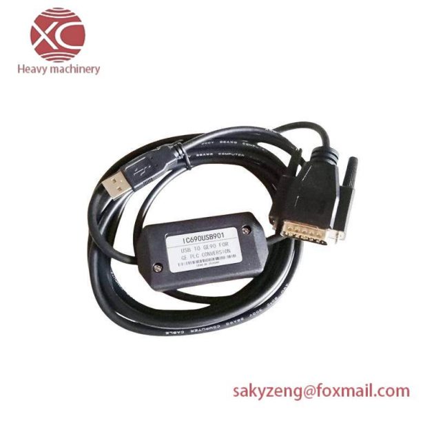 GE IC690USB901 PLC Programming Cable, High-Speed USB Interface for Industrial Automation