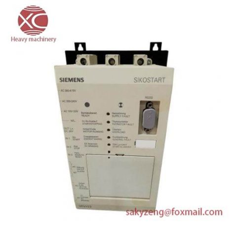 SIEMENS 3RW2920-1BC05 Spare Control Unit: High-Quality Replacement for Industrial Automation Systems